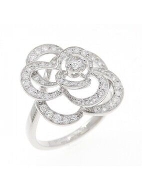 Chanel Camellia Ring White Gold